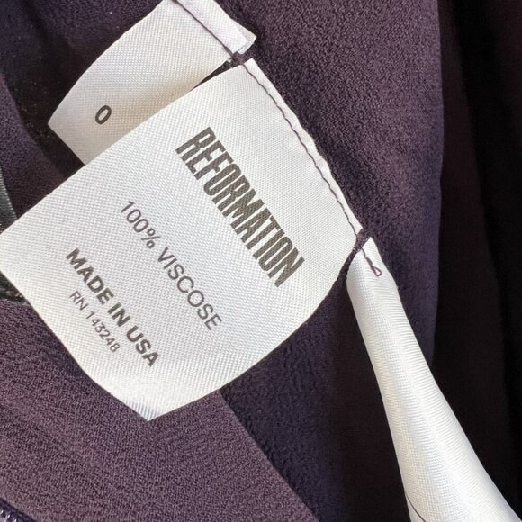 NWT Reformation Dylan Gown Blackberry Purple $328 - Picture 11 of 12